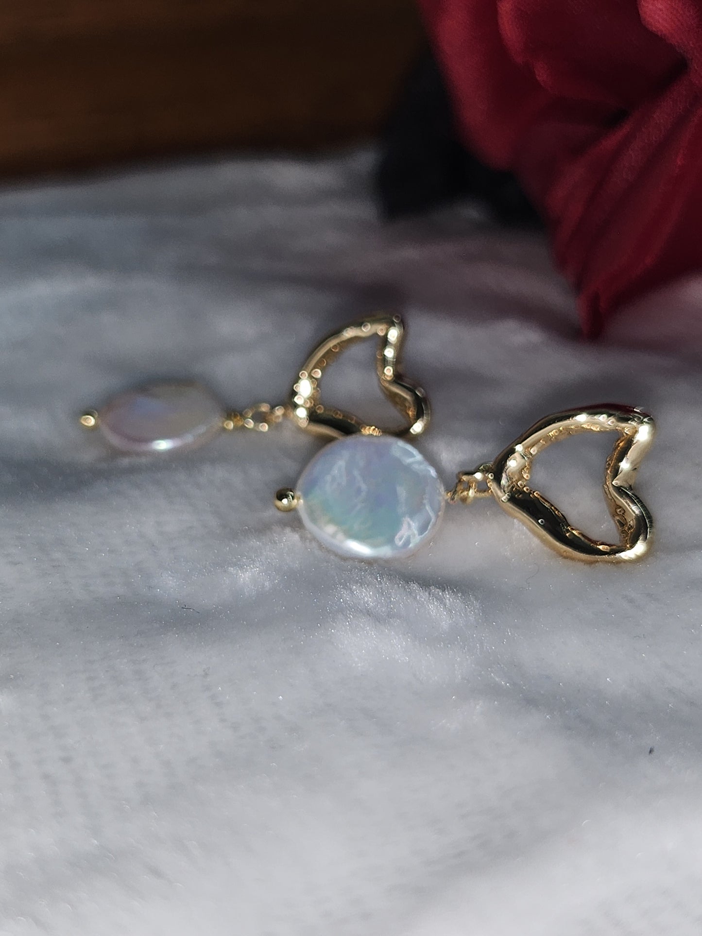 Pearl earrings