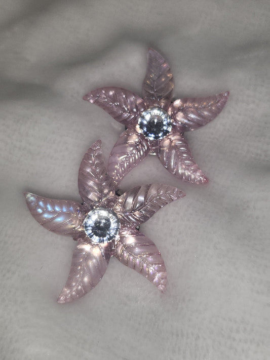 Pink Ocean Star earrings