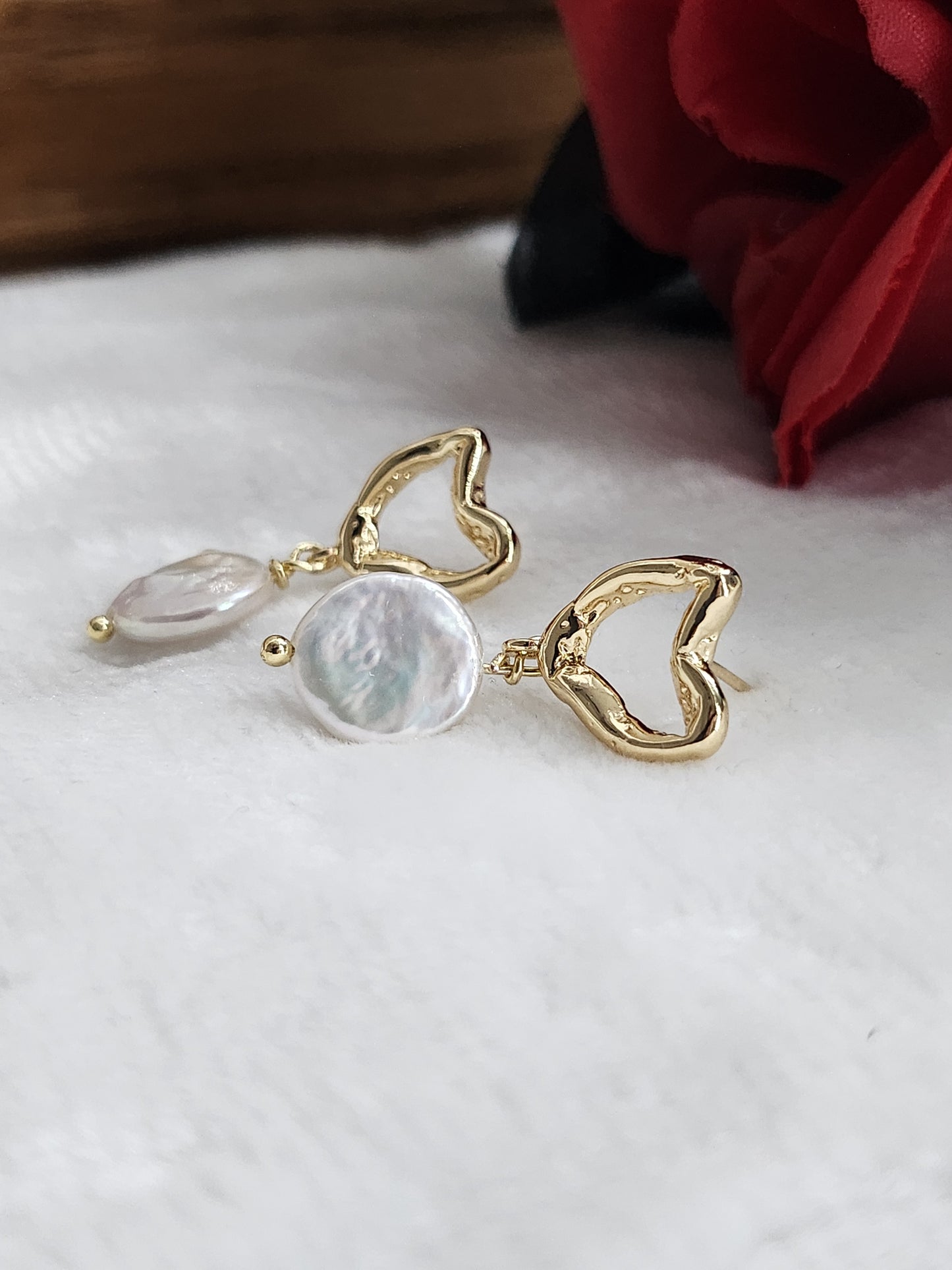 Pearl earrings